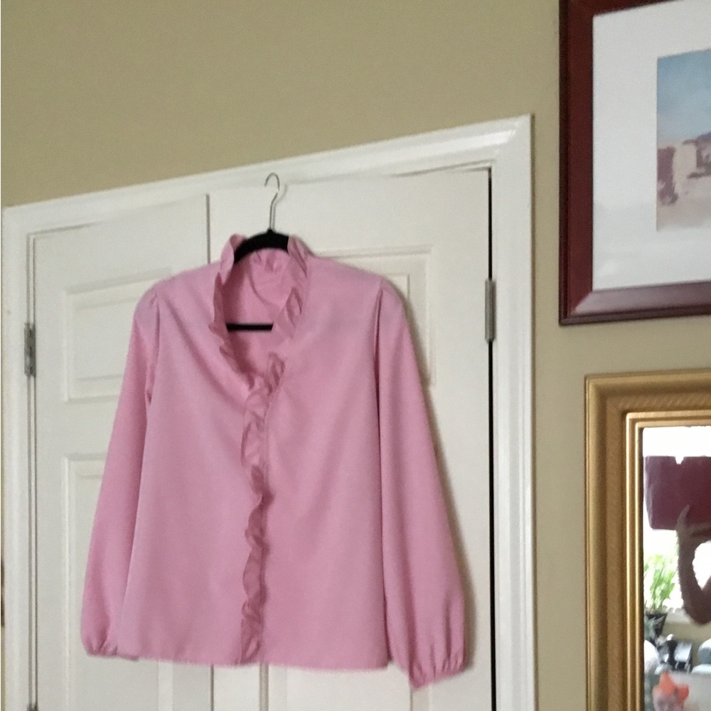 Pink Ruffled Blouse - Picture 2 of 6